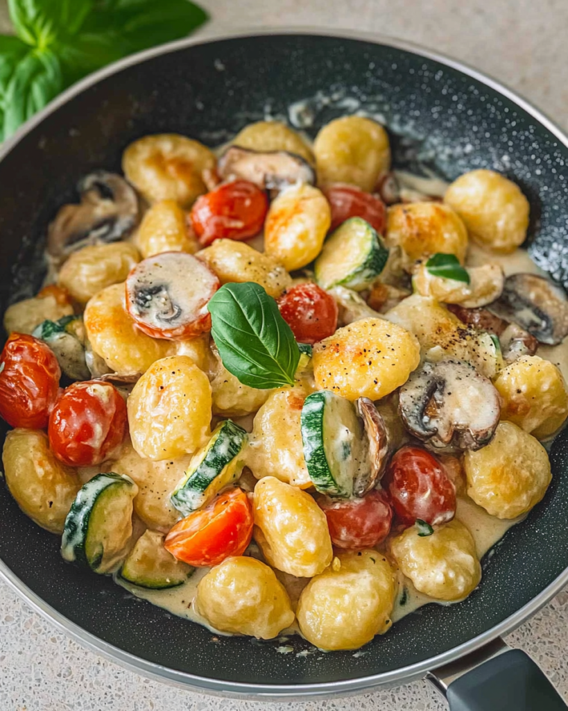 Gnocchi mit Gemüse und Frischkäse