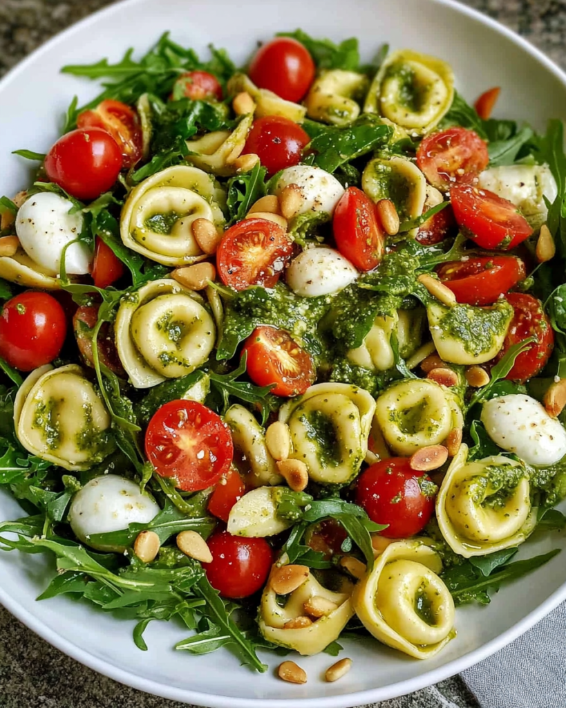 Tortellinisalat Mit Pesto Und Rucola