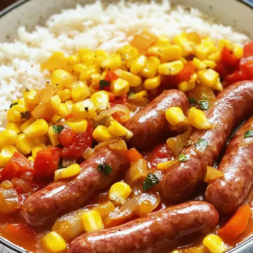 Pikante Currywurst-Gemüse-Pfanne