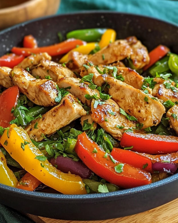 Low-Carb Hähnchengeschnetzeltes mit Paprika
