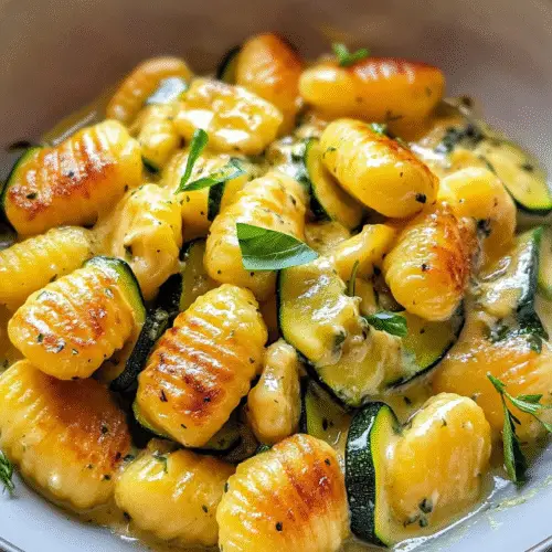Knusprige Gnocchi mit Zucchini-Gorgonzola-Traum