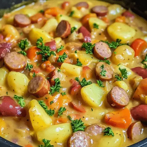 Würziger Kartoffel-Wurst-Eintopf