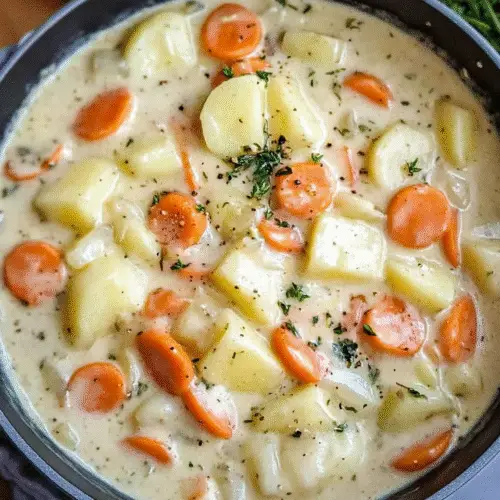 Cremiges Kohlrabigemüse mit Kartoffeln