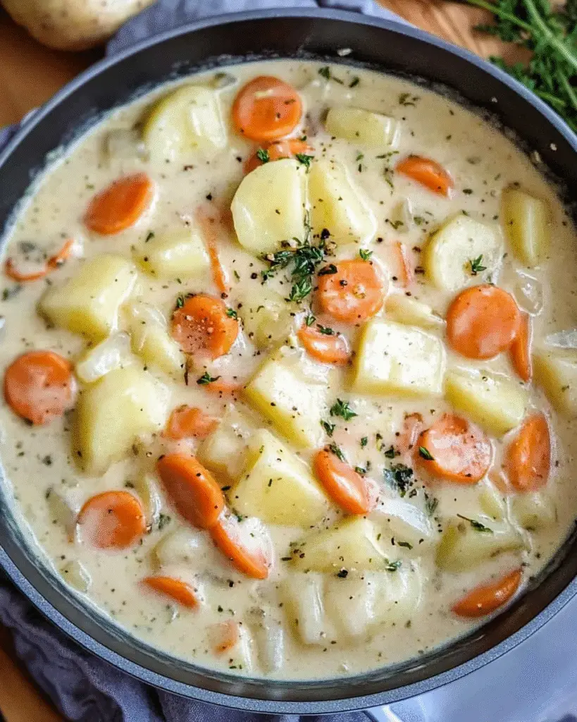 Cremiges Kohlrabigemüse mit Kartoffeln