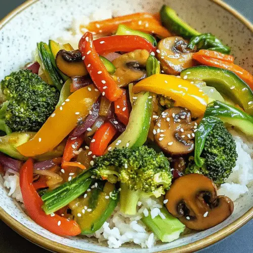 Bunte Asiatische Gemüsepfanne
