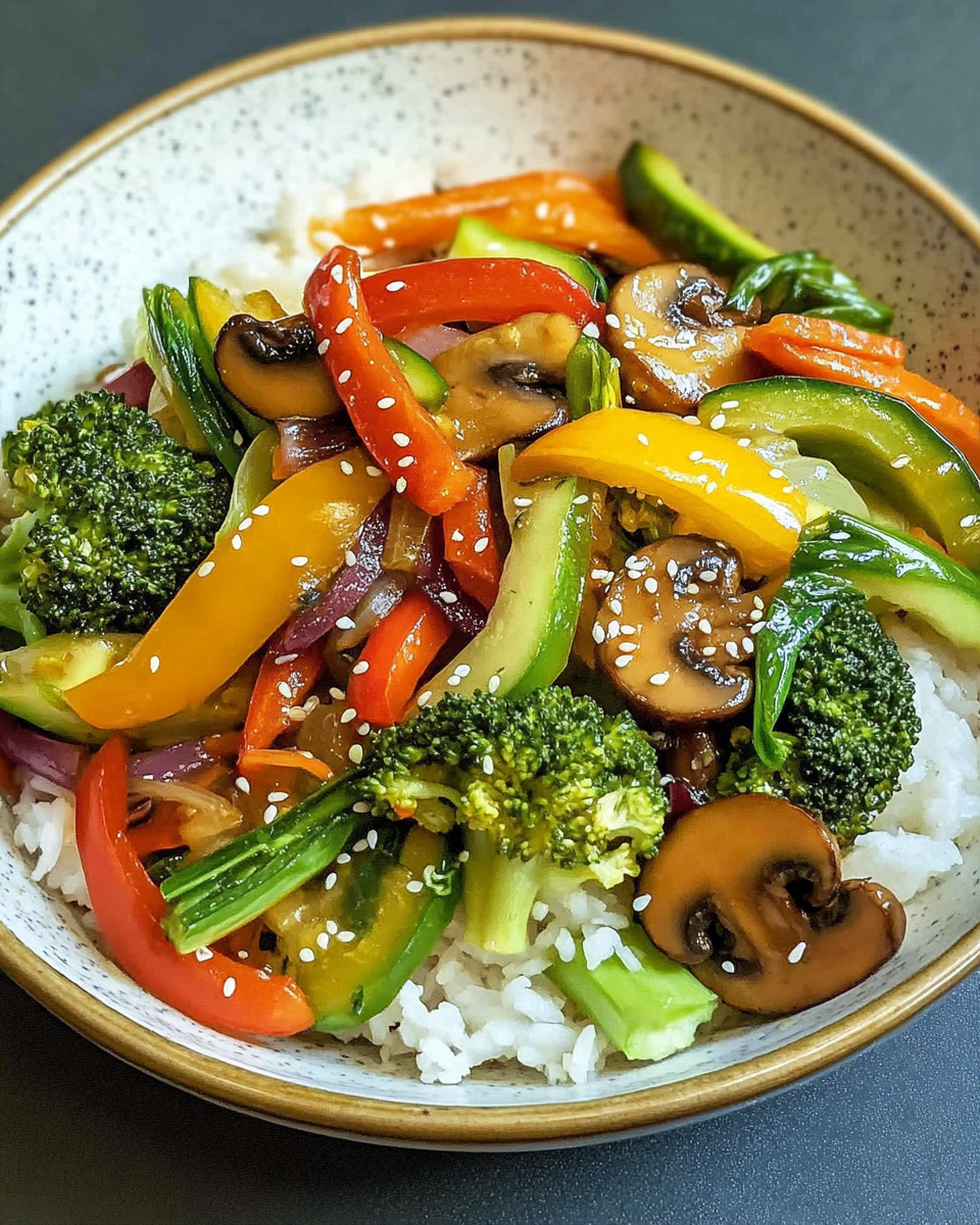 Bunte Asiatische Gemüsepfanne