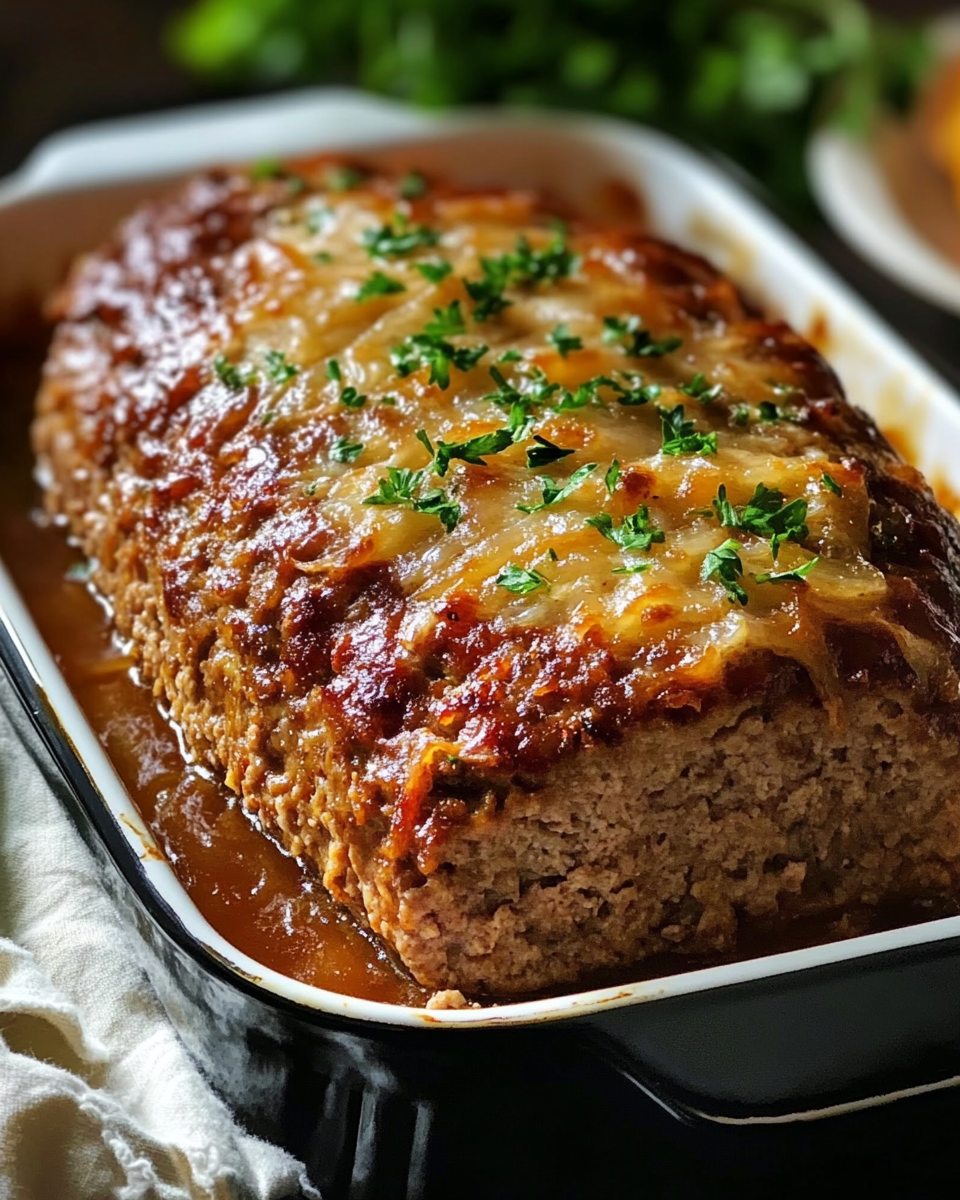Herzhaft-saftiger Hackbraten aus dem Ofen