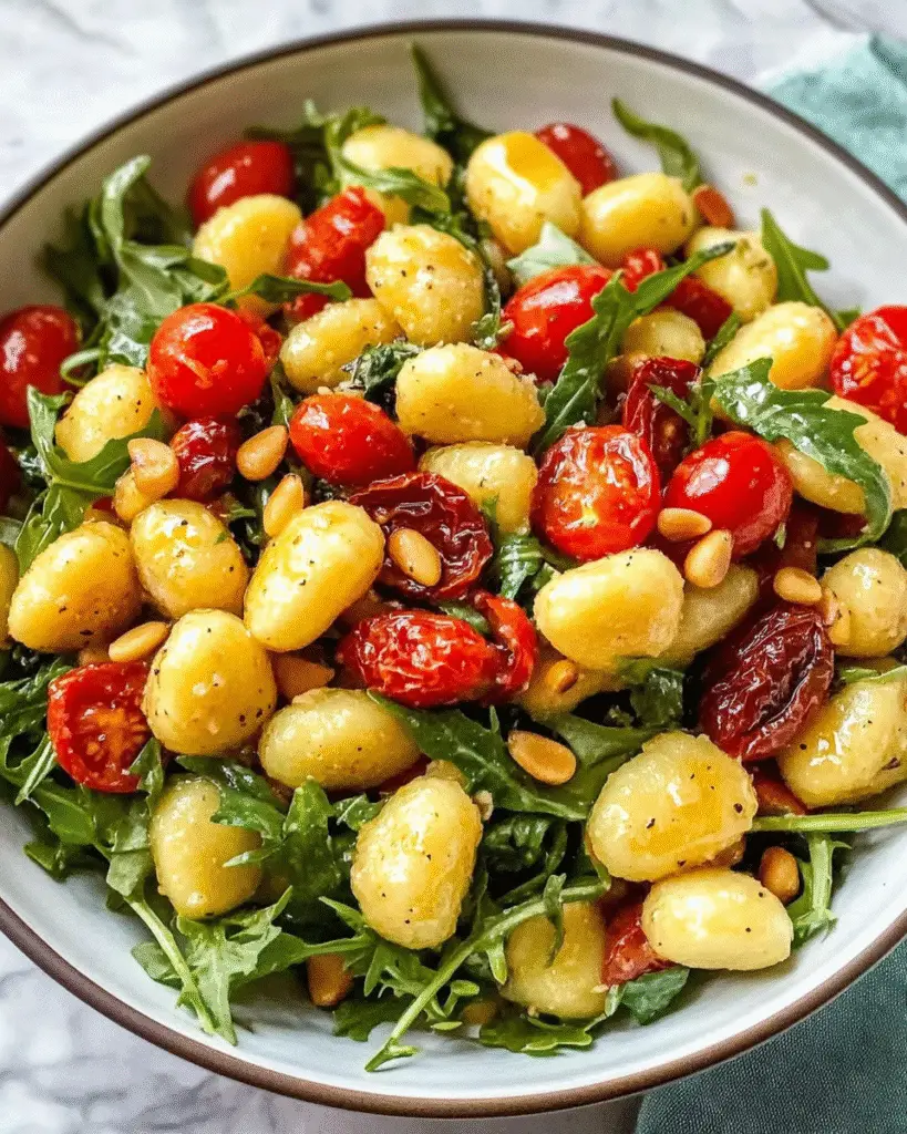 Mediterraner Gnocchi-Salat mit Mozzarella