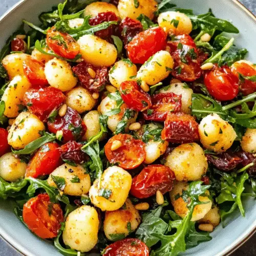 Mediterraner Gnocchi-Salat mit Mozzarella