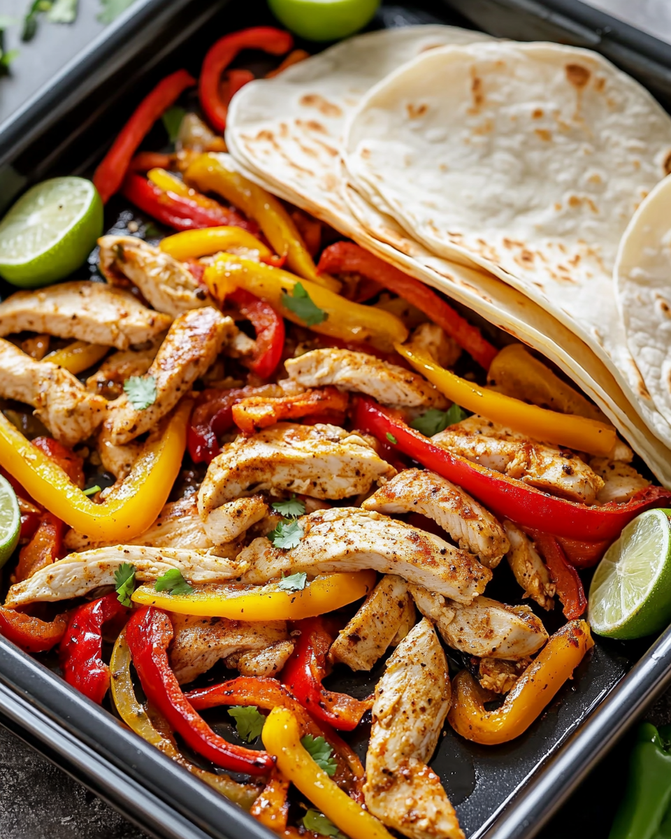 Chicken-Fajitas vom Blech