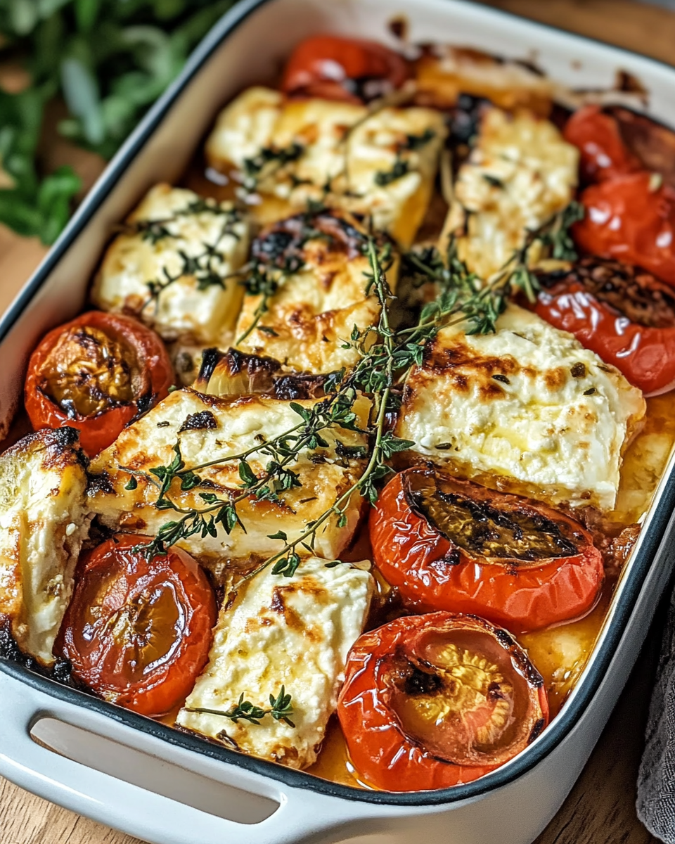 Würziger Feta-Tomaten-Auflauf