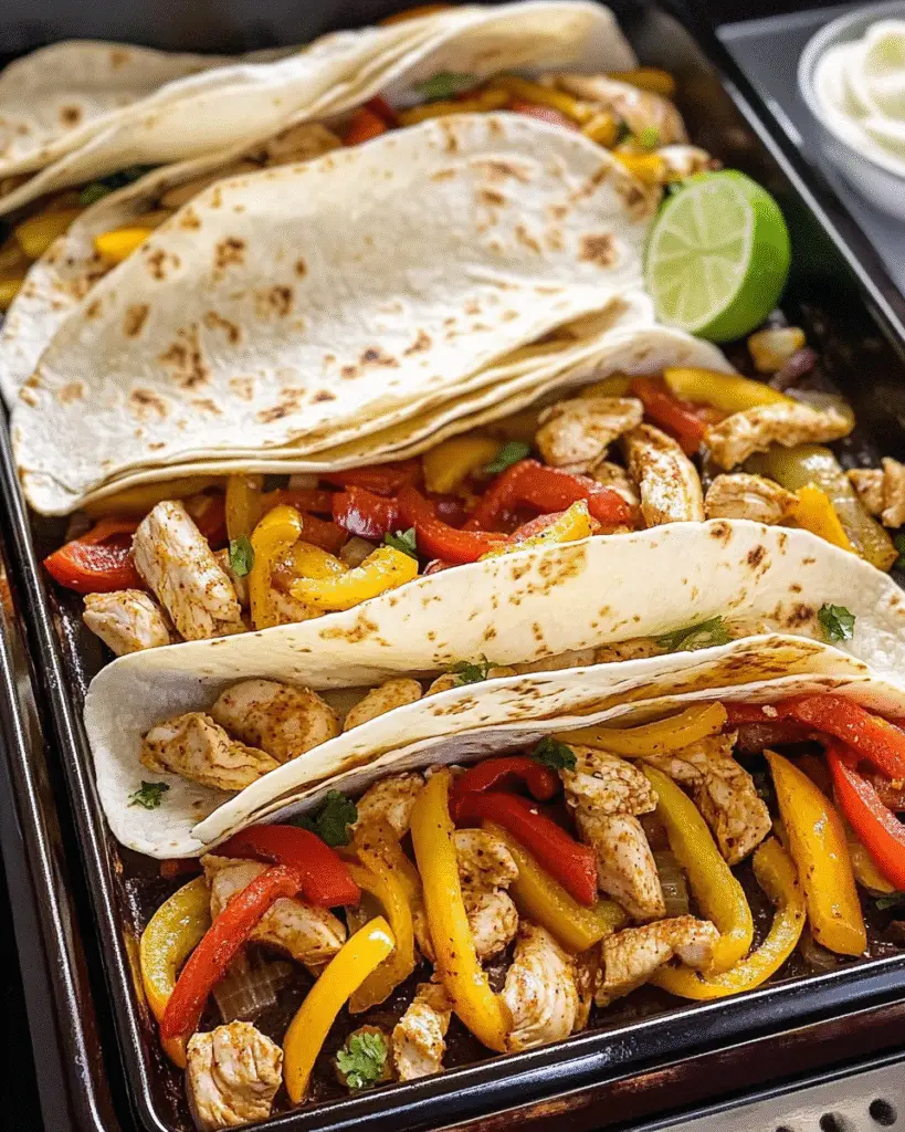 Chicken-Fajitas vom Blech