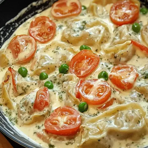Cremige Maultaschen mit Käsesoße