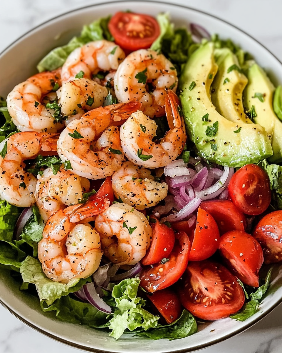 Frischer Garnelen-Salat