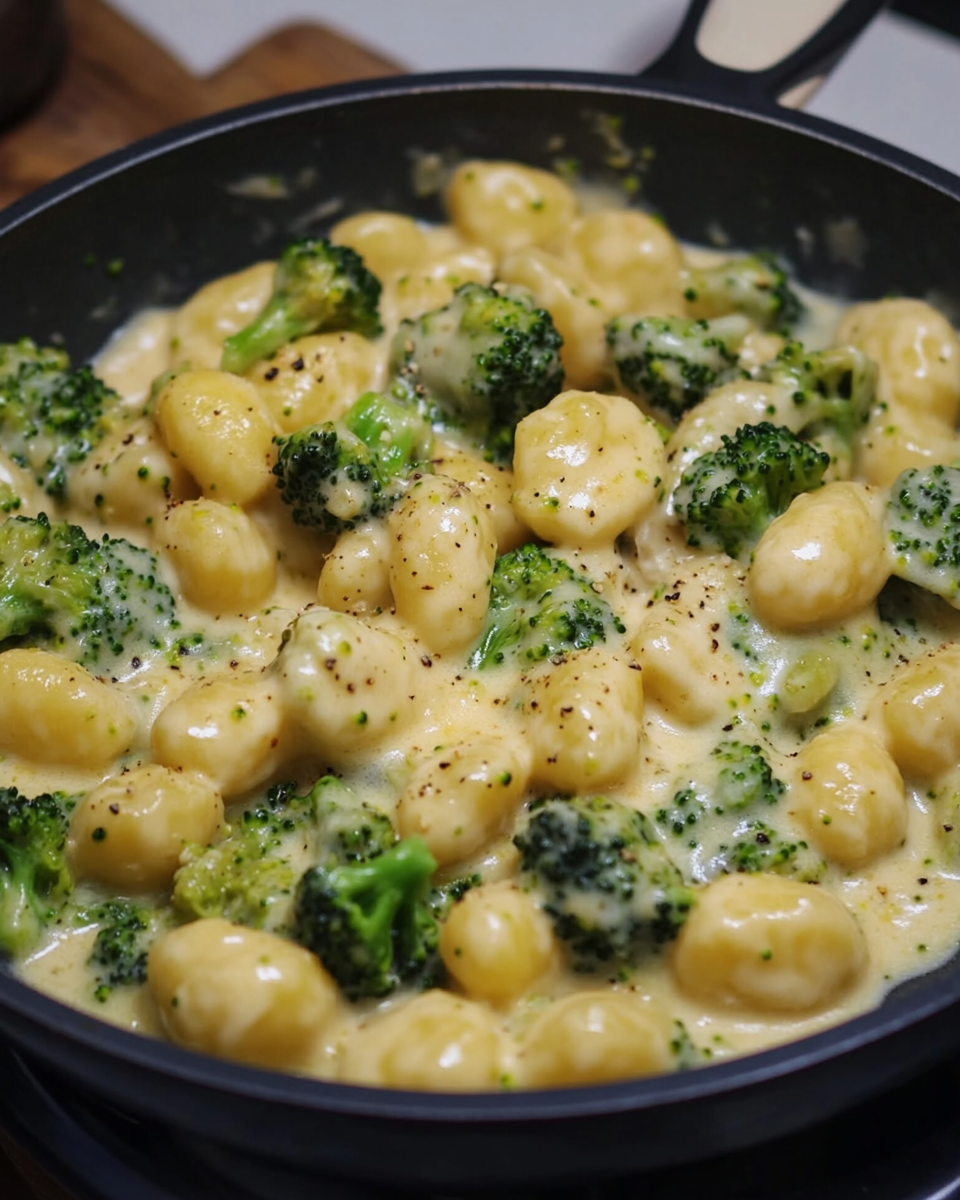 Cremige Gnocchi in Brokkoli-Sahnesoße