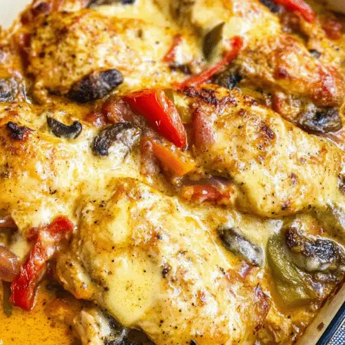 Cremiges Hähnchenfilet aus dem Ofen