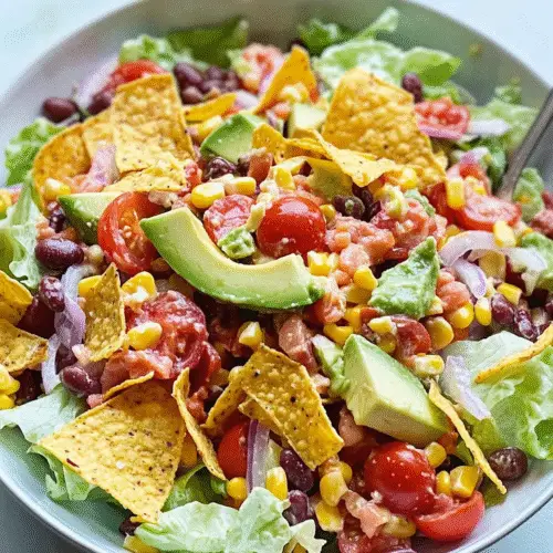 Mexikanischer Taco-Salat mit Avocado