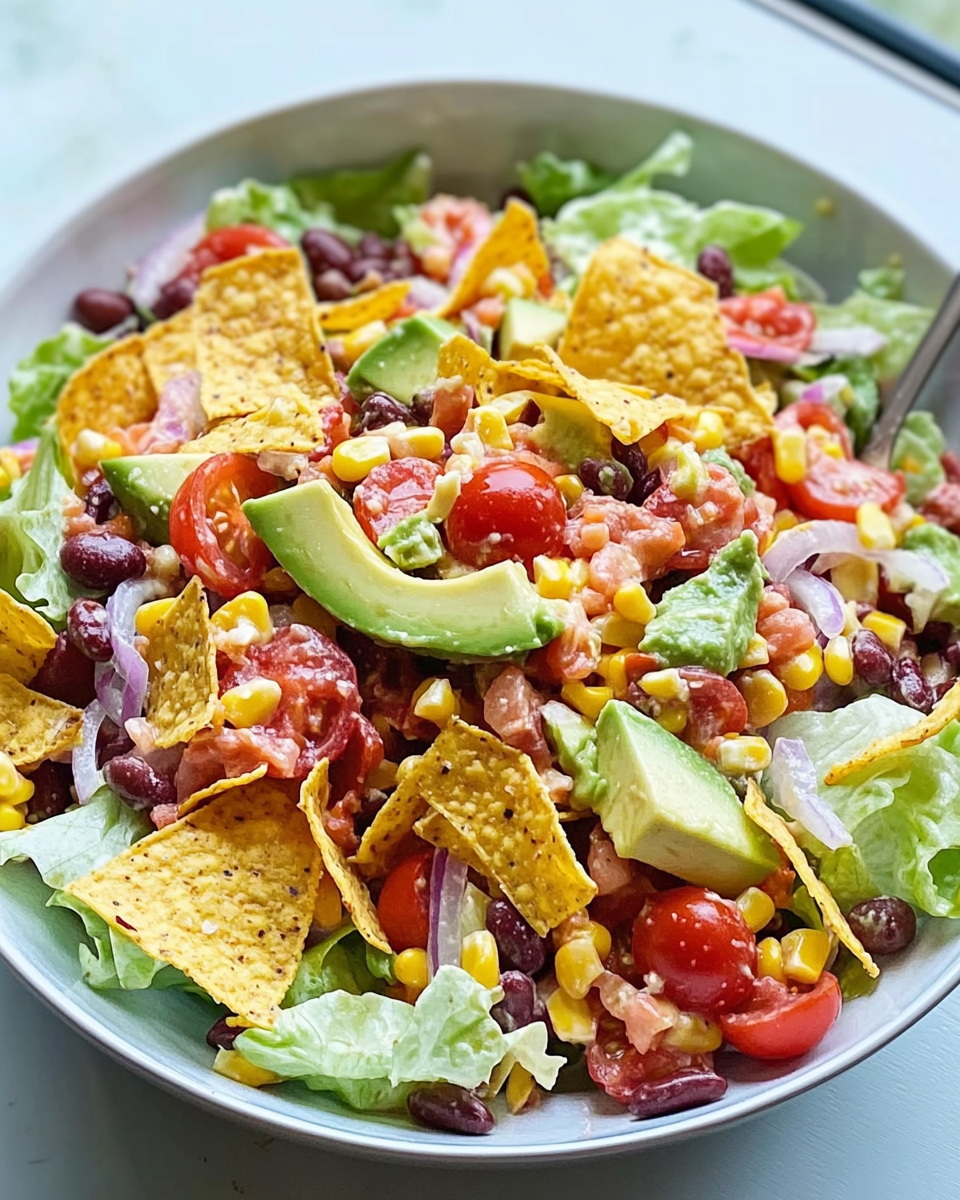 Mexikanischer Taco-Salat mit Avocado