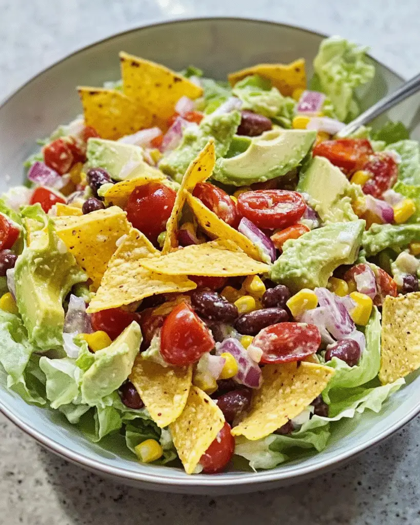 Mexikanischer Taco-Salat mit Avocado