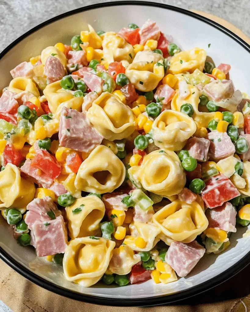 Sommerfrischer Tortellini-Genuss Salat