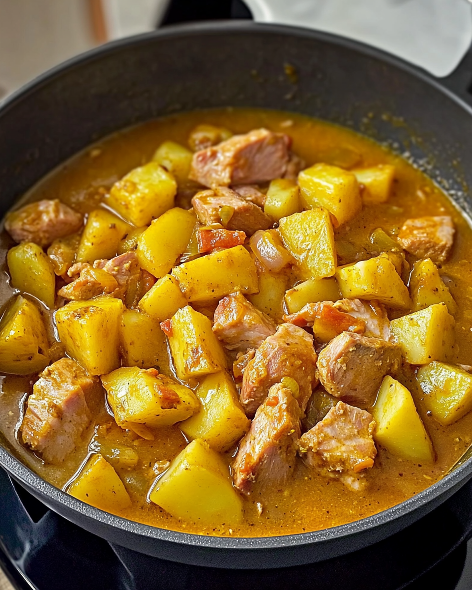 Herbstlicher Ratsherren-Topf mit Fleisch und Kartoffeln