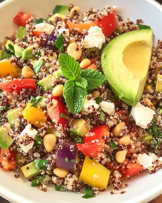 Bunter Quinoa-Salat mit Avocado