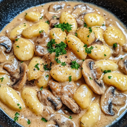 Cremige Gnocchi-Pilz-Pfanne