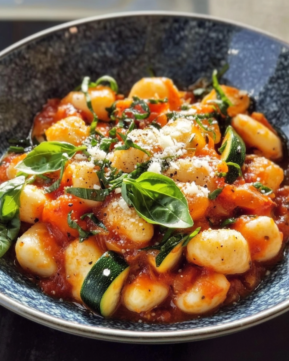 Gnocchi mit Tomatensauce & Zucchini