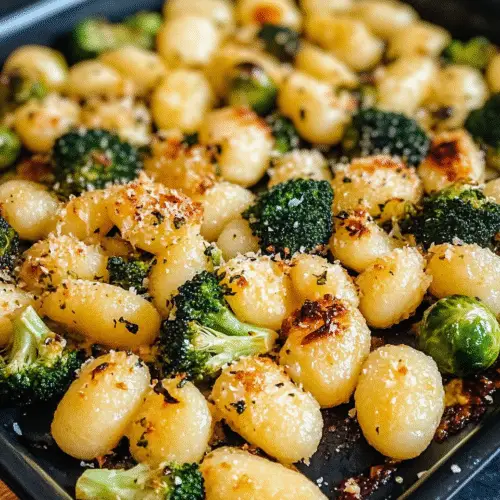 Knusprige Gnocchi mit Ofengemüse