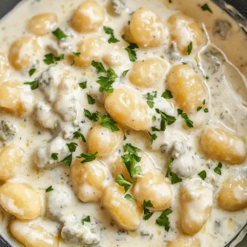 Cremige Gnocchi in Gorgonzola-Sahnesoße
