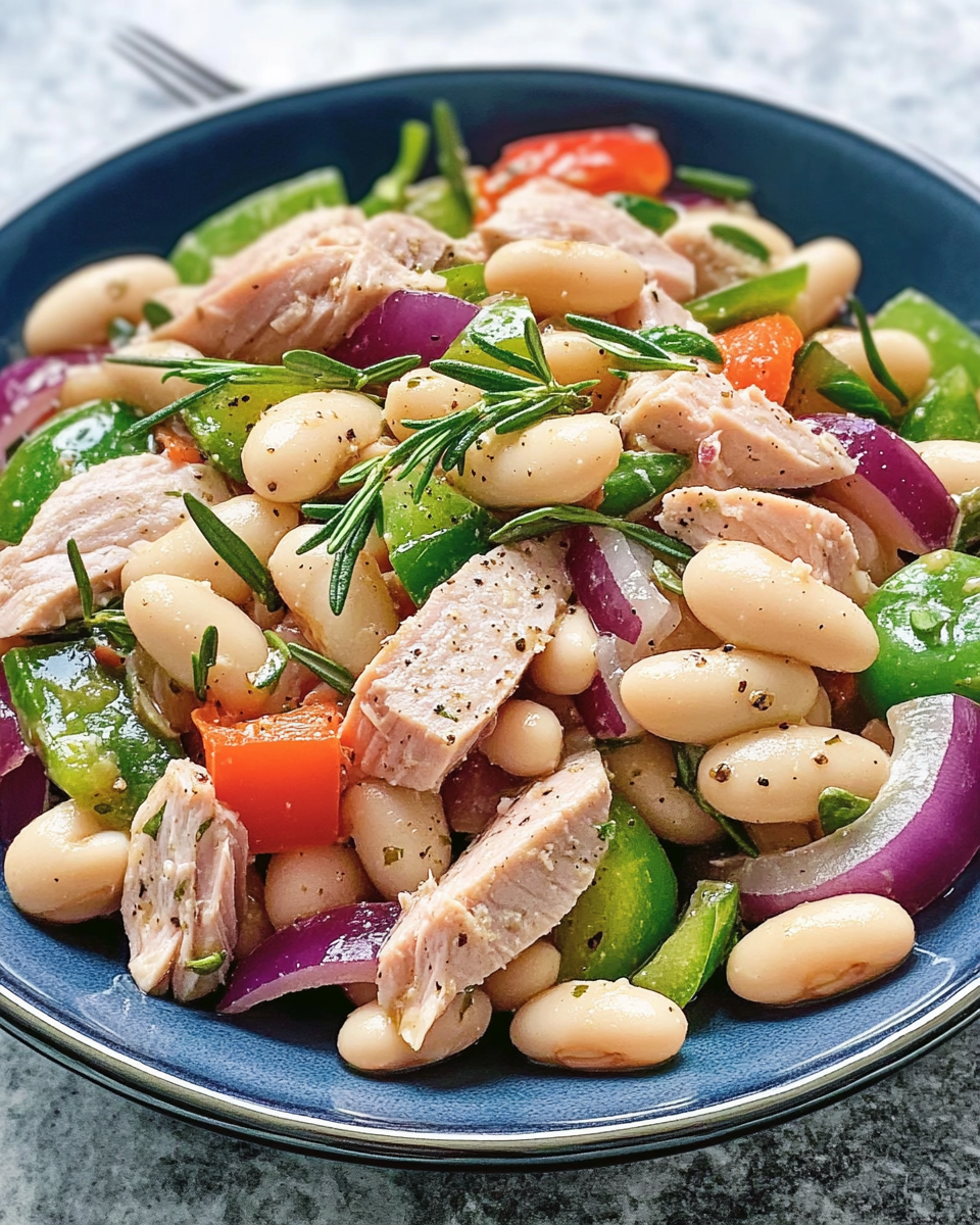 Italienischer Bohnen-Thunfisch-Salat