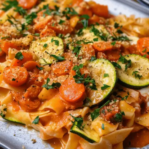 Tagliatelle mit cremiger Tomatensauce