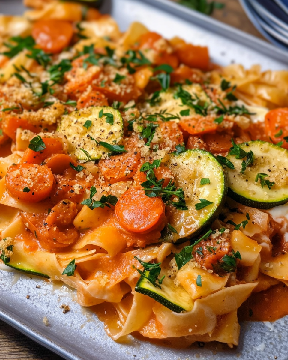 Tagliatelle mit cremiger Tomatensauce