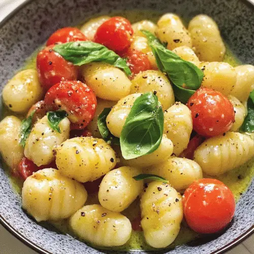 Cremige Gnocchi mit Basilikum