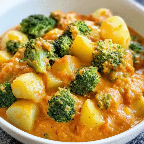 Cremiges Kartoffel-Brokkoli-Curry
