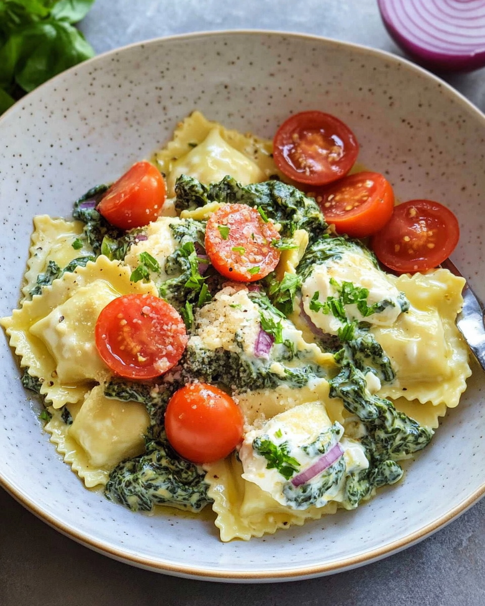 Cremige Ravioli mit Ricotta & Spinat