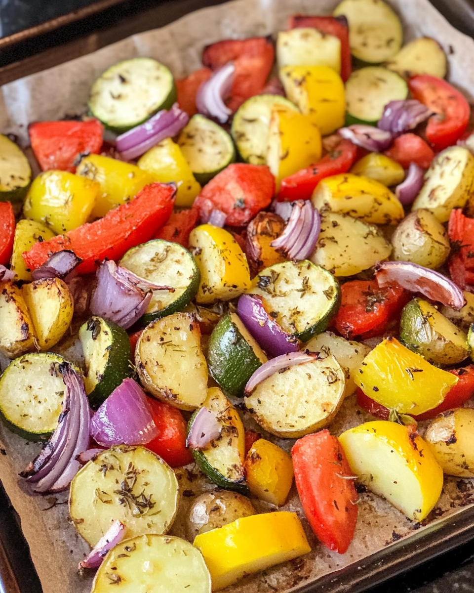 Mediterranes Gemüseglück vom Blech