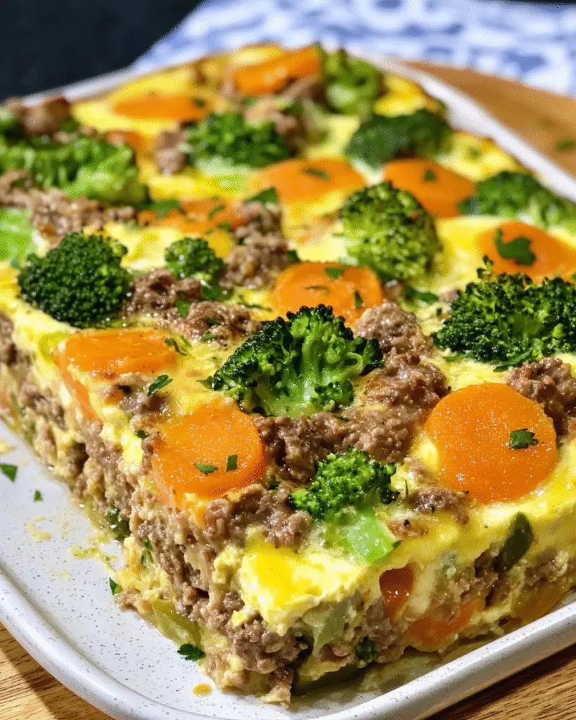 Low-Carb Brokkoli-Hack-Auflauf