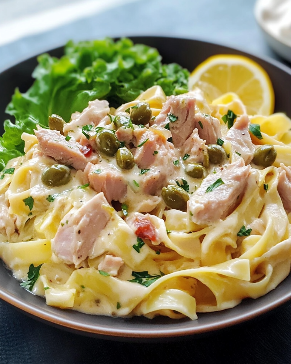 Cremigen Thunfisch-Kalbspasta Deluxe