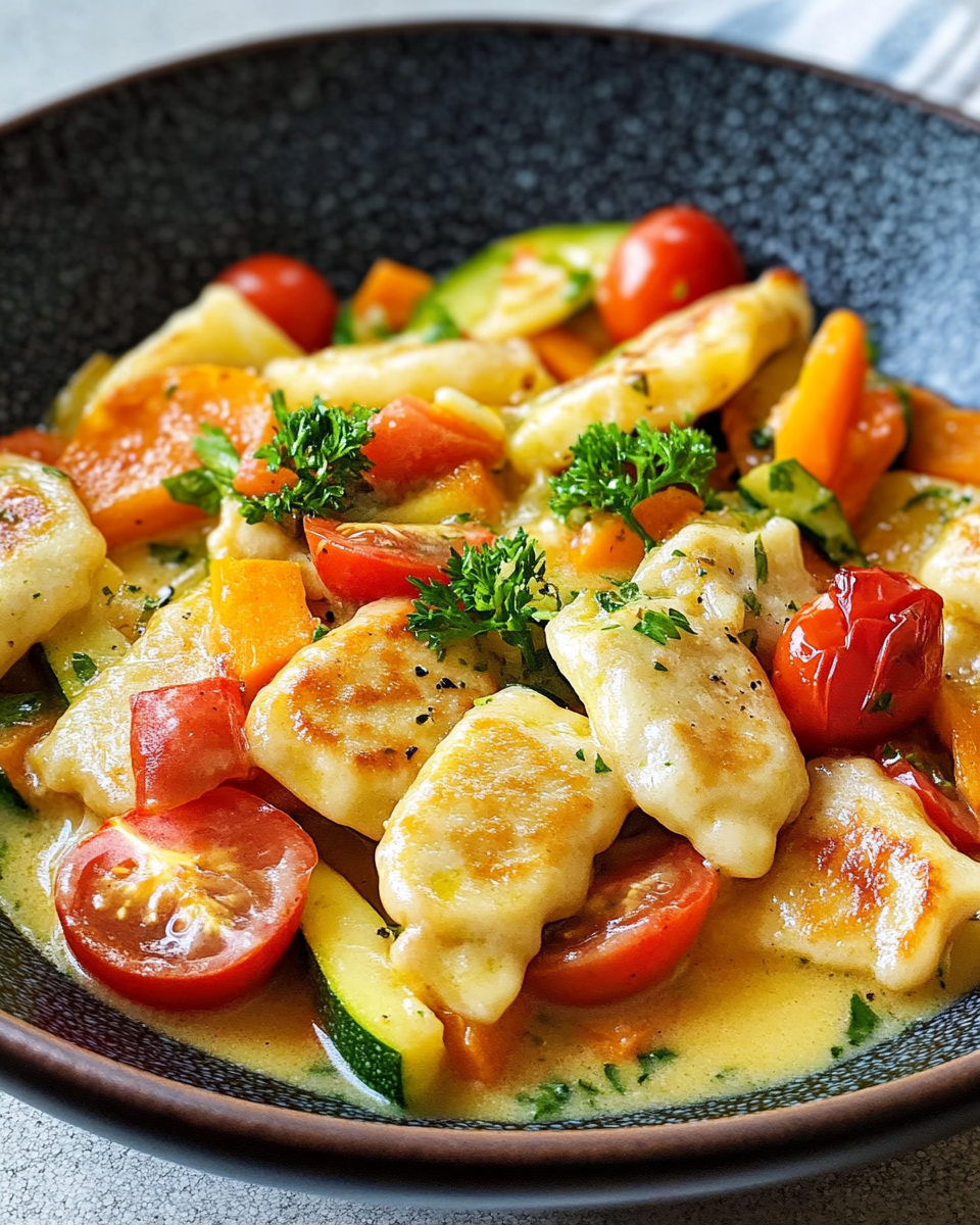 Bunte Maultaschen-Gemüse-Pfanne