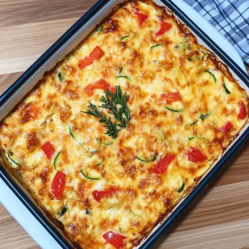 Proteinreicher Gemüseauflauf