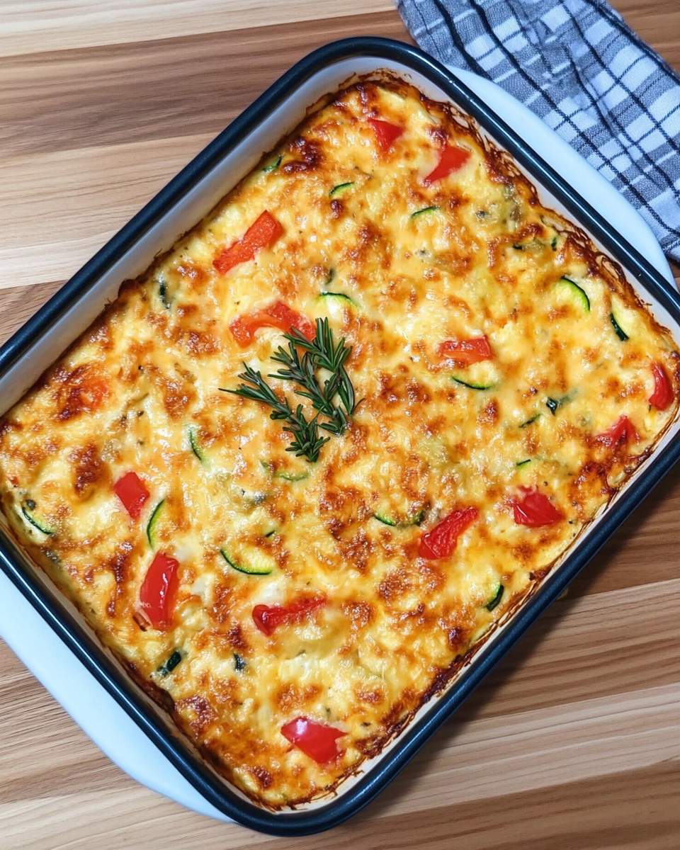 Proteinreicher Gemüseauflauf
