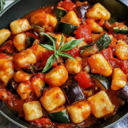 Mediterrane Gnocchi-Gemüse-Pfanne