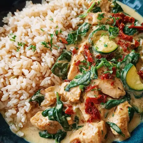 Hühnchen mit cremiger Parmesansoße