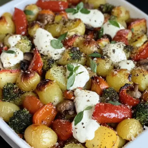 Knusprige Ofengemüse mit Kartoffeln