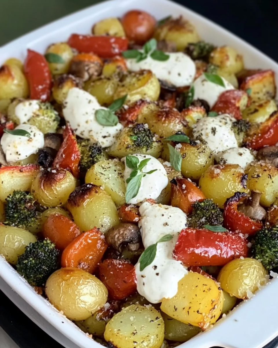 Knusprige Ofengemüse mit Kartoffeln