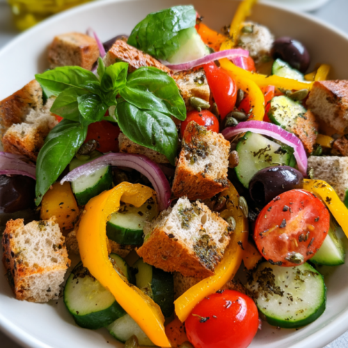 Toskanischer Brotsalat – Frischer Panzanella Genuss aus Italien