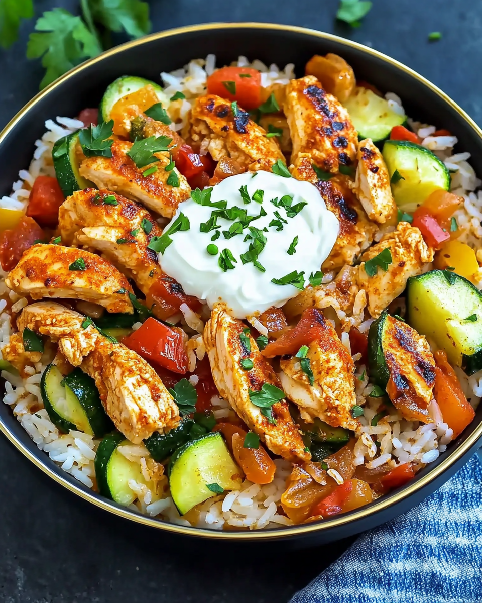 Gyros-Reispfanne mit Gemüse