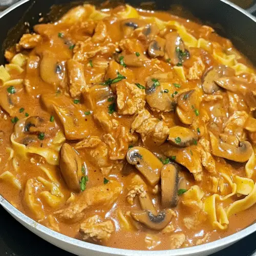 Zartes Puten-Pilz-Gulasch