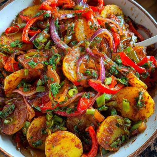 Knuspriger Kartoffelsalat orientalisch